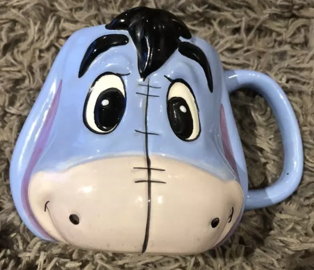 EEYORE 3D Ceramic Mug Disney Winnie the Pooh Figural Tea Coffee Mug Gift Present