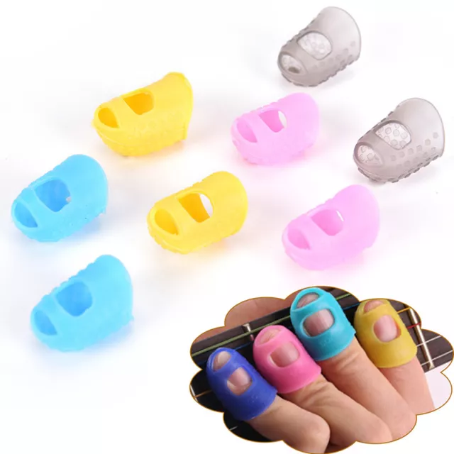 4Pcs Guitar Fingertip Protectors Finger Guards for Guitar Ukulele Accessory B===