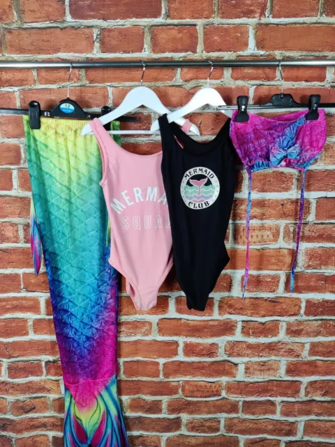 PACCHETTO RAGAZZE ETÀ 9-10 ANNI BLUEZOO PRIMARK ecc COSTUME DA BAGNO CODA DI SIRENA BAMBINI 140CM