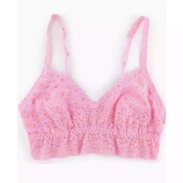 NWT: Hanky Panky - Women's Cross-Dyed Lace, Retro V-Neck Bralette Isize S)