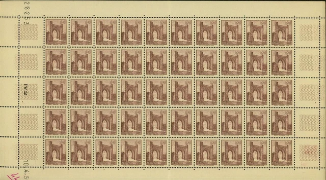 Morocco (French Colony) 1955- MNH stamps..Yv Nr.: 345. Sheet of 50.(EB) MV-16696