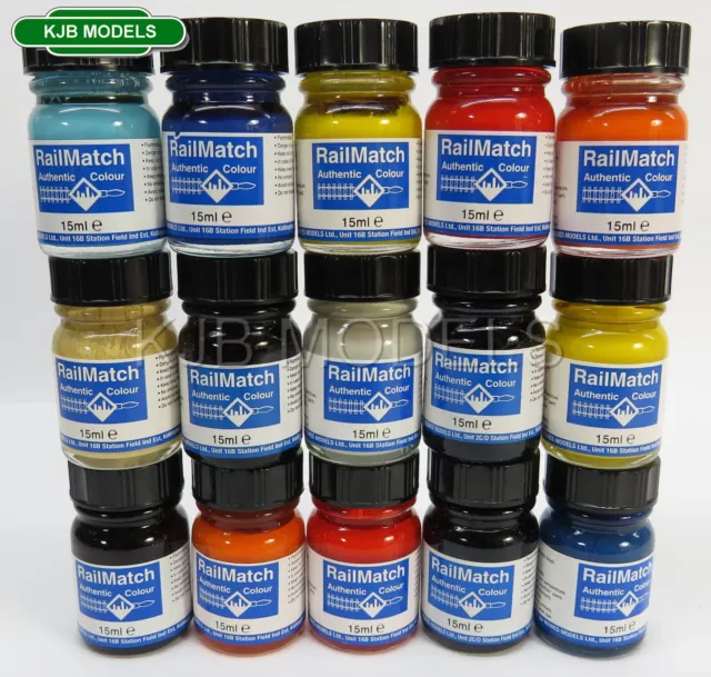 RailMatch 15ml Enamel Paints - Choice Of Colours - 119 To Choose From