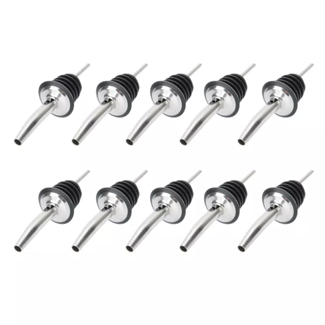 10Pcs 304 Stainless Steel Wine Stopper Bottle Pourer Liquor Dispenser Kitchen BU