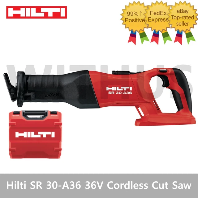 HILTI SR 30A36 36V Cordless Reciprocating Cut Saw BL 2800Spm 32mm Bare