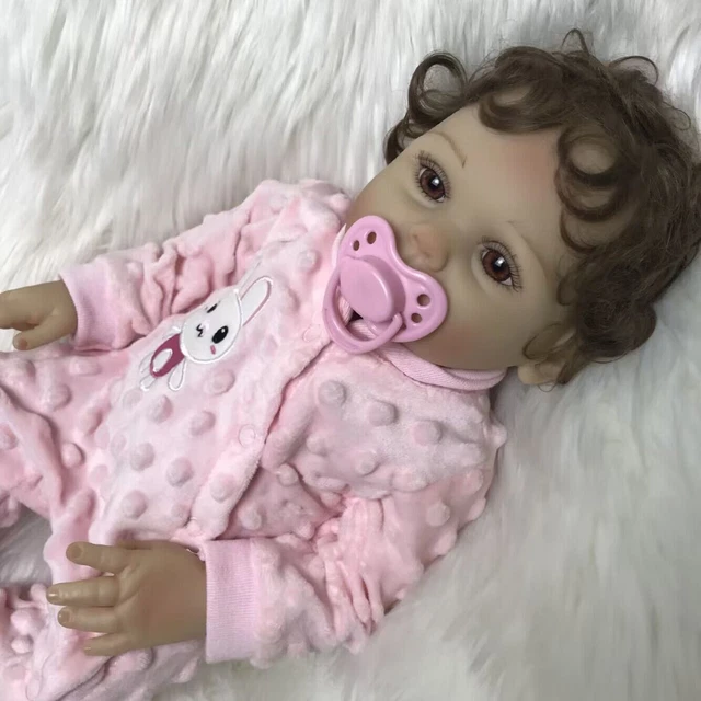 Realistic Newborn Reborn Baby Dolls Full Body Vinyl Silicone Lifelike Girl Doll