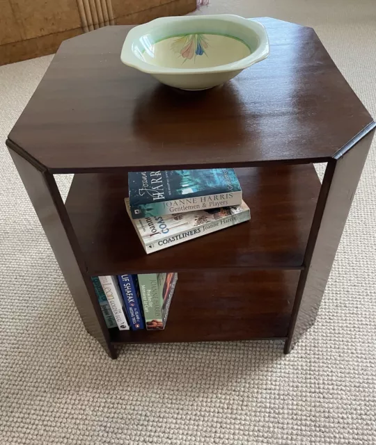 Art  Deco Book/ Lamp Table. Vintage Coffee Storage Table