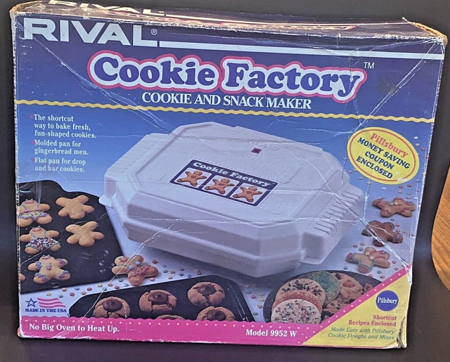 Vintage Rival Cookie Factory Cookie and Snack Maker Pillsbury Model 9952