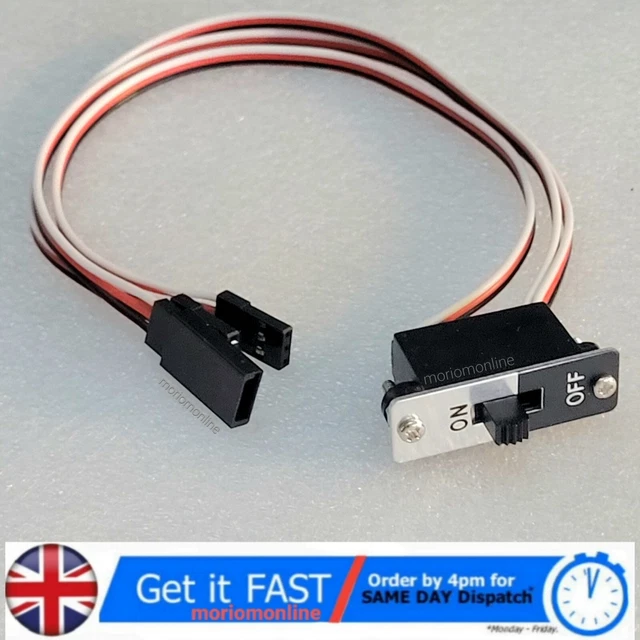 HEAVY DUTY RECEIVER On Off Switch Spectrum JR Graupner Futaba Carson ...