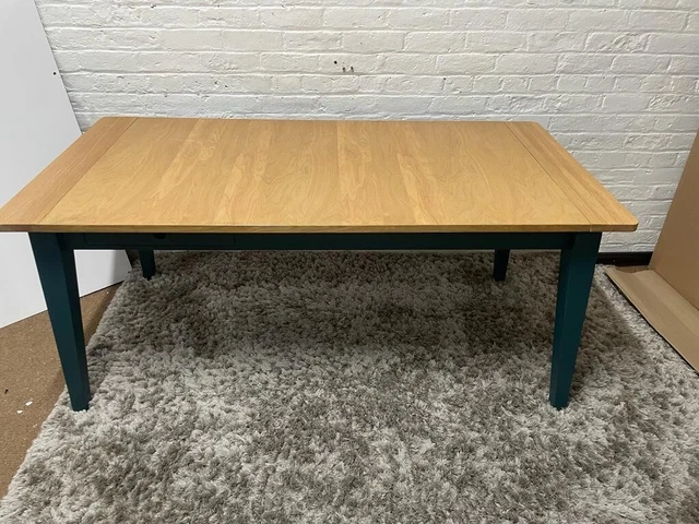MADE.COM RALPH 6 8 Extending Dining Table With drawer Oak Grey Rrp