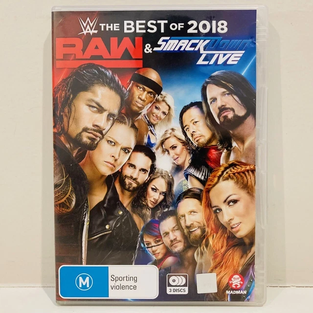 WWE THE BEST of RAW and SmackDown 2018 DVD 3 Disc Set Region