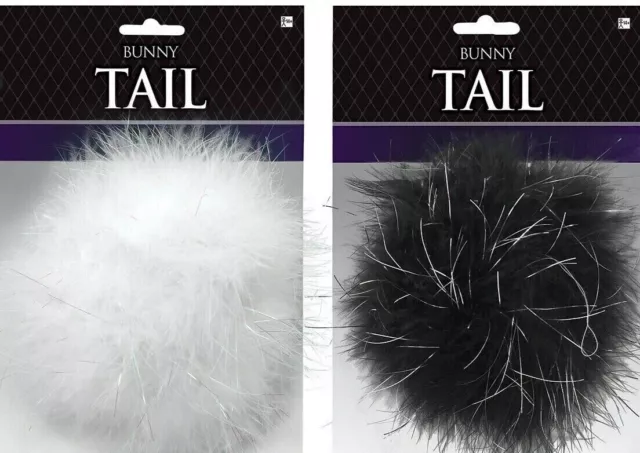 Bunny Tail black or white Costume Accessory cosplay Adult Halloween