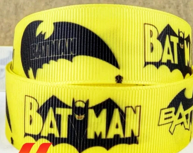 7/8" 2 YARDS Batman Grosgrain Ribbon Gift Wrap Crafts Cards Lanyards Scrapbooks