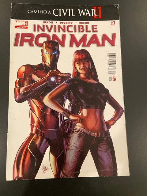 INVINCIBLE IRON MAN #7 1ST APP RIRI WILLIAMS Mexican in Spanish LOW GRADE