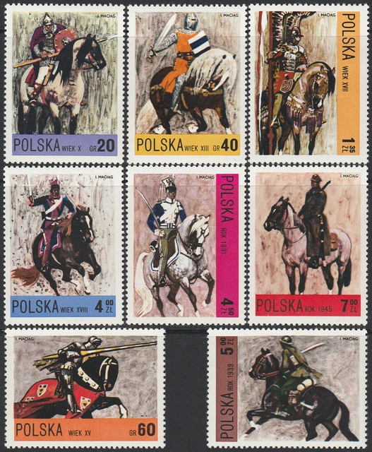 Poland 1972 - Polish Cavalry - Fi 2075-2082 MNH**