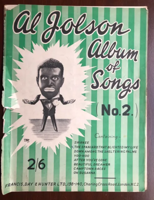 Vintage Sheet Music Al Jolson Album Of Songs No 2 Swanee Beautiful Dreamer