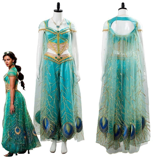 THE MOVIE ALADDIN Princess Jasmine Dress Cosplay Aladdin Costume