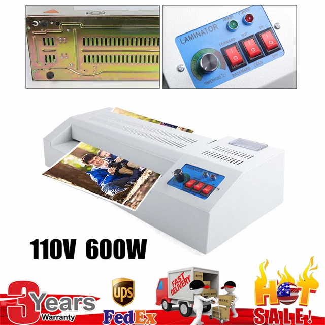 Electric 13Inch Hot Pouch Lamination Laminator Machine 600W Sealing Film Photo