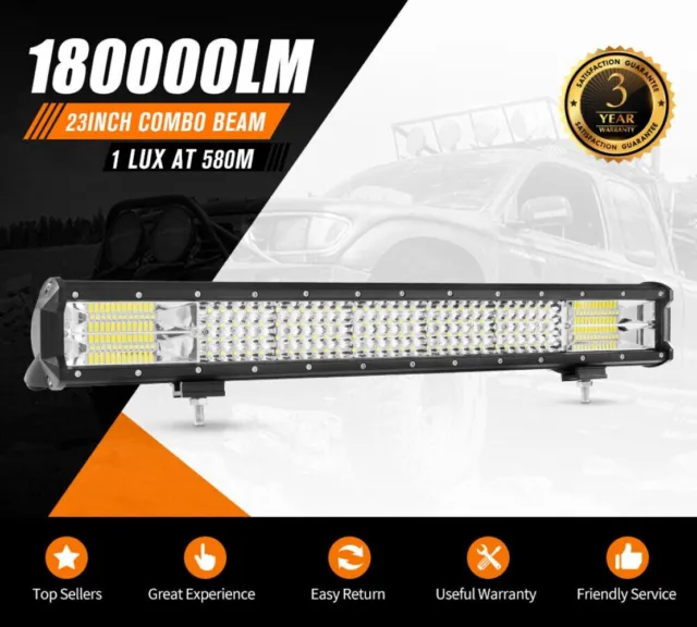 23'' inch Led Light Bar Spot Flood Combo Driving Lamp SUV Truck Offroad 4X4