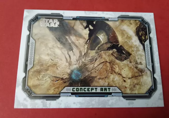 Star Wars Topps The Book Of Boba Fett parallel card concept art Sarlacc CA-8