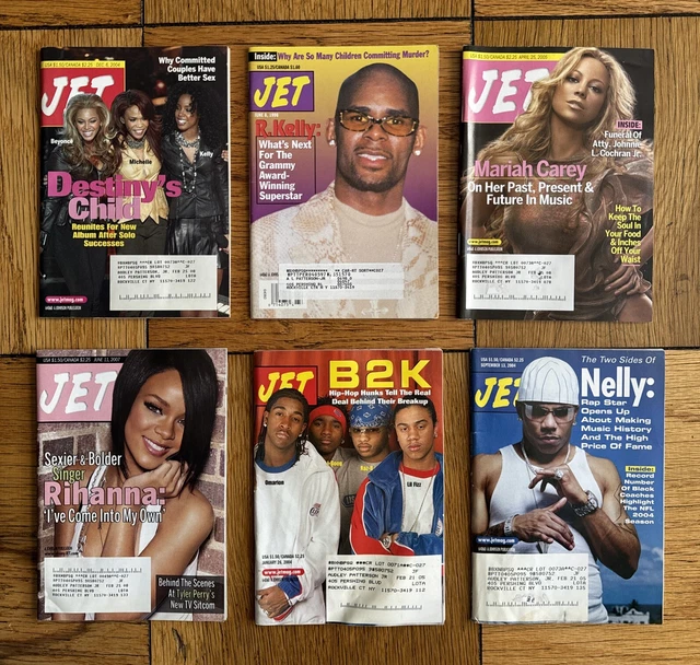 VINTAGE JET MAGAZINE Lot Destiny’s Child R Kelly Nelly Rihanna B2K ...