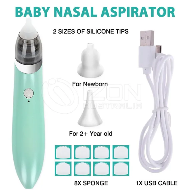 Baby Nasal Aspirator Electric Safe Vacuum Nose Cleaner For Snot Nostril Sucker 2