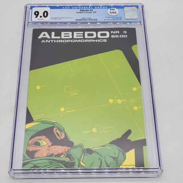 Stan Sakai & S.A Gallacci's Albedo #3 Thought & Images 1985 White Pages CGC 9.0