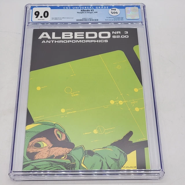 Stan Sakai & S.A Gallacci's Albedo #3 Thought & Images 1985 White Pages CGC 9.0