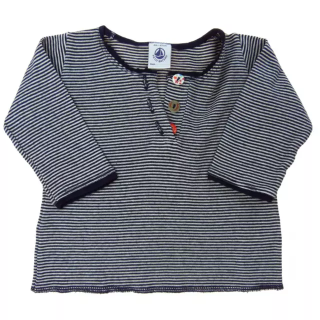 petit bateau tee-shirt  manches longues rayé  bébé fille 6 mois