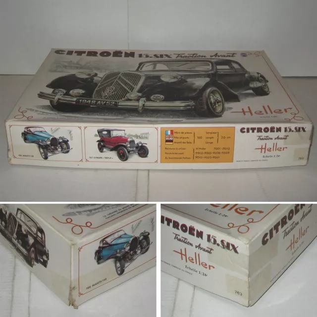 Citroen 15.Six Heller 1:24 Kit #763,Maquette Voiture,Traction Avant Oldtimer 3