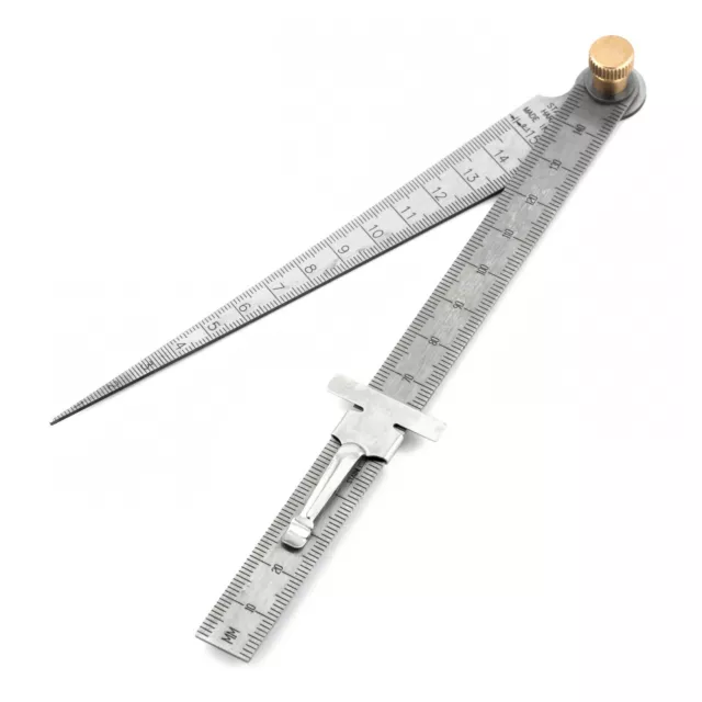 1mm - 15mm 150mm Welding Taper Gauge Ruler Hole Internal Diameter Gap Inspection