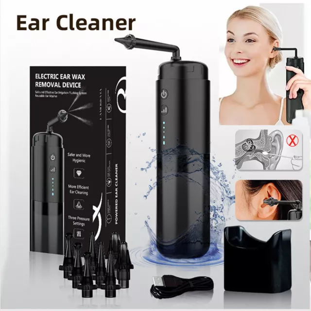 Fully Automatic Ear Wax Remover Ear Cleaner Removal Flusher Earwax Irrigation AU 2