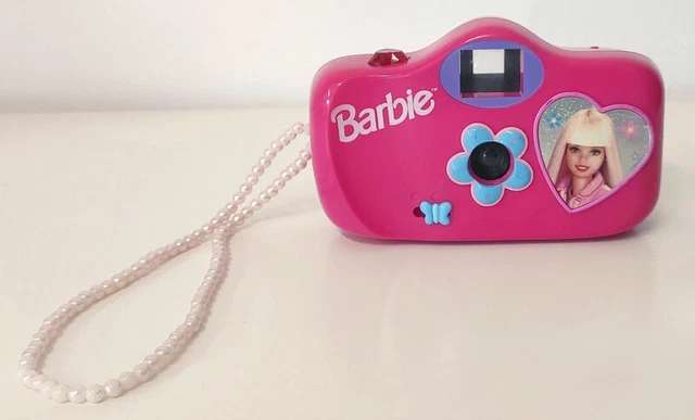 Appareil Photo Argentique Barbie Par Mattel, Couleur Argent, état Correct