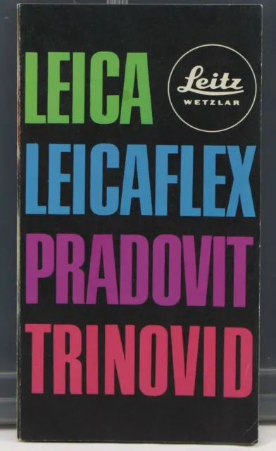 Leica Leicaflex Pradovit Trinovid Dépliant / Brochure 1969 Français 12 pages