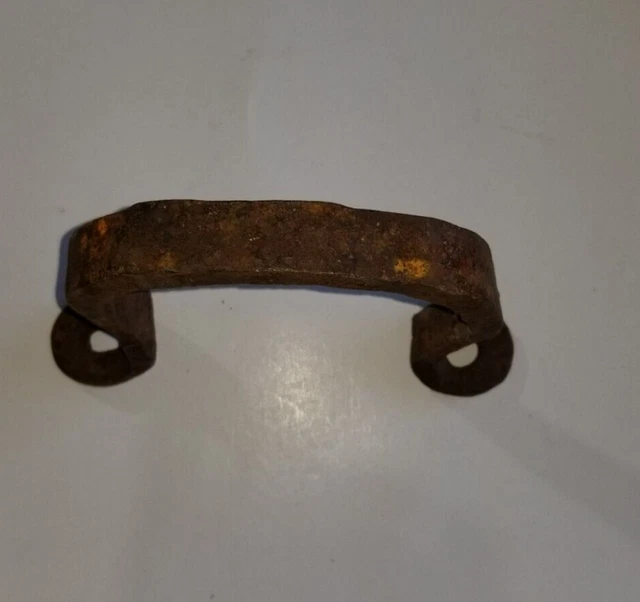 Vintage Heavy Duty Metal Door Handle Barn Door Pull Shed Primitive Farm Opener 3