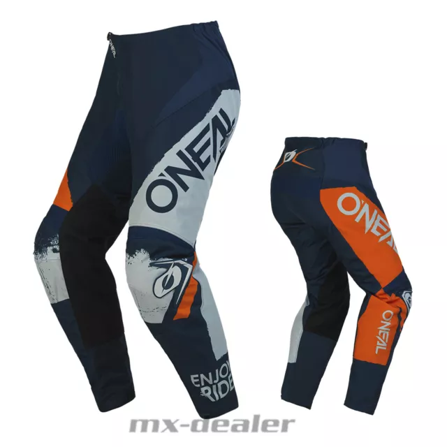 O´Neal Element Crosshose V.23 Shocker Blau Orange Hose Enduro Quad Motocross