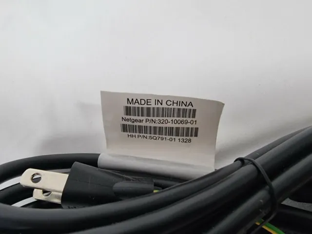 Netgear NAS 3 Pin Power Cable 320-10069-01 5Q791-01 1328