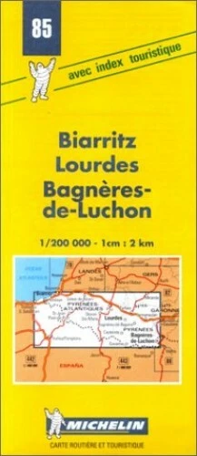 Michelin Map 85 Biarritz, Lourdes, ... by Michelin Travel Publ Sheet map, folded