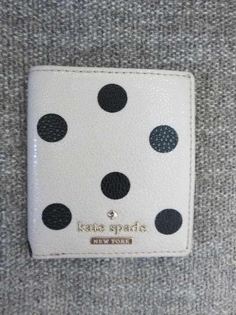 KATE SPADE Wallet -- Black and White Polka Dot Cedar Street Stacy PWRU3915