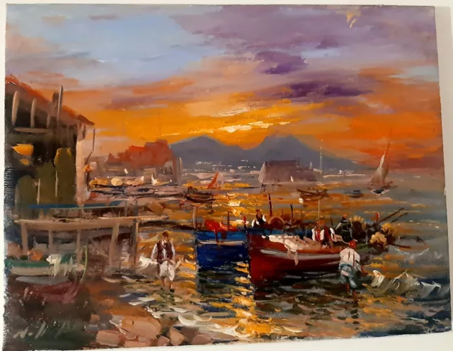 Quadro Olio Su Tela Nino D'Amore
