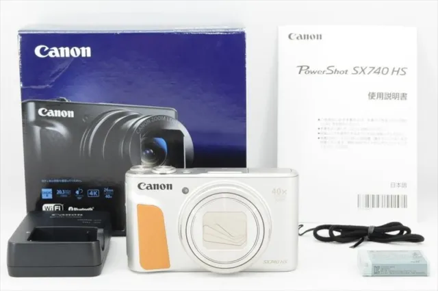 Canon PowerShot SX740 HS 20.3MP Digital Camera Silver Near Mint in Box #1569M
