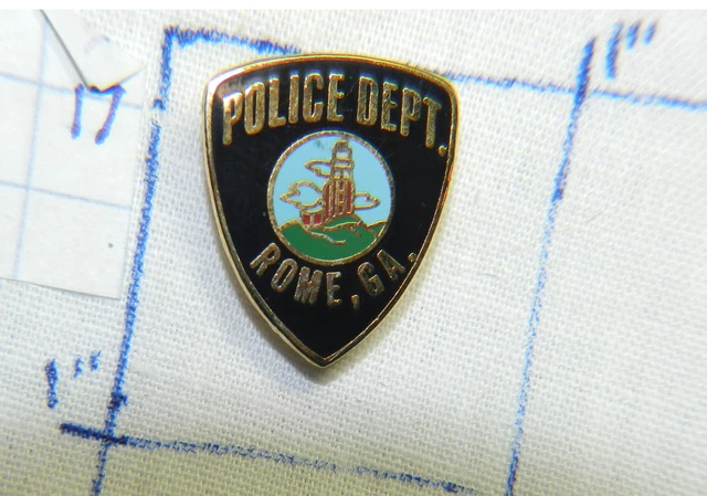 Georgia, Rome Police Dept Metal 3/4" Lapel Hat Pin