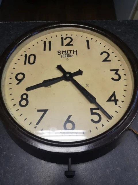 vintage smiths Sectric electric wall clock