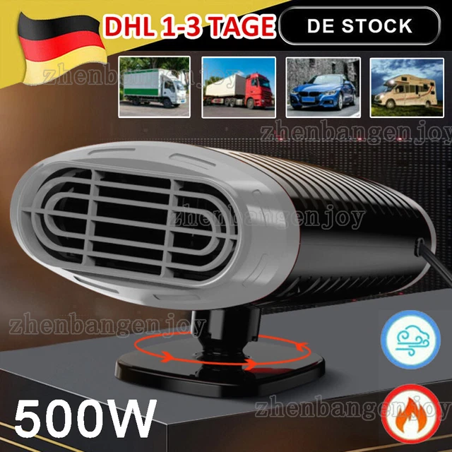 Kfz Heizlüfter Mit Akku Und Fernbedienung HEIZLÜFTER 12 VOLT 500 W Kfz Auto Zusatzheizung Keramikheizer