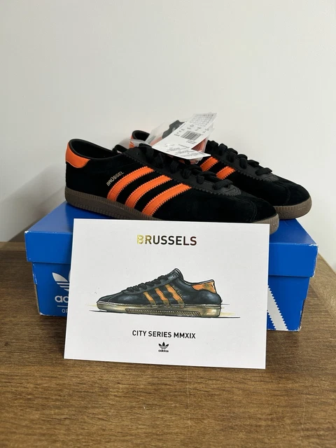 ADIDAS BRUSSELS Black Orange 2019 City Series UK Size 8 30.00 PicClick UK