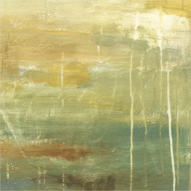 36W"x24H" GOLDEN POSSIBILITIES by WANI PASION BEACH COLORS PAINT DRIP CANVAS 3