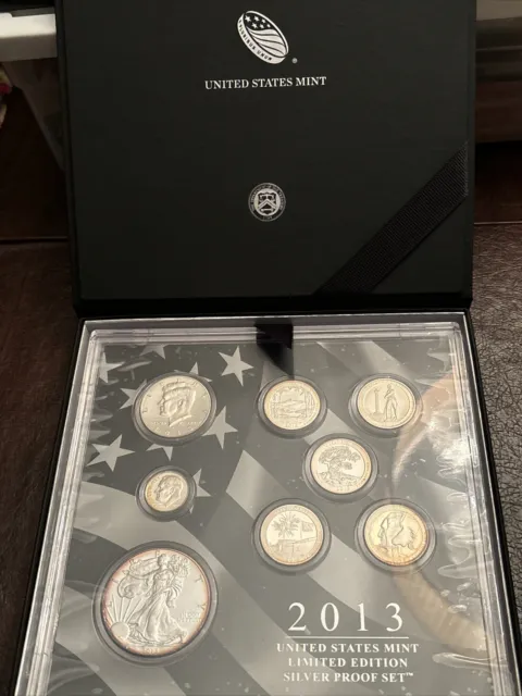 2013 United States Mint Limited Edition Silver Proof Set w/ OGP/COA - 8 coins