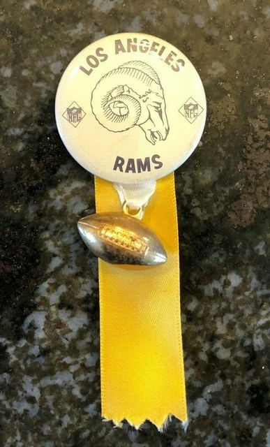 LOS ANGELES RAMS NFL FOOTBALL VINTAGE 1960's PINBACK/BUTTON NEAR MINT