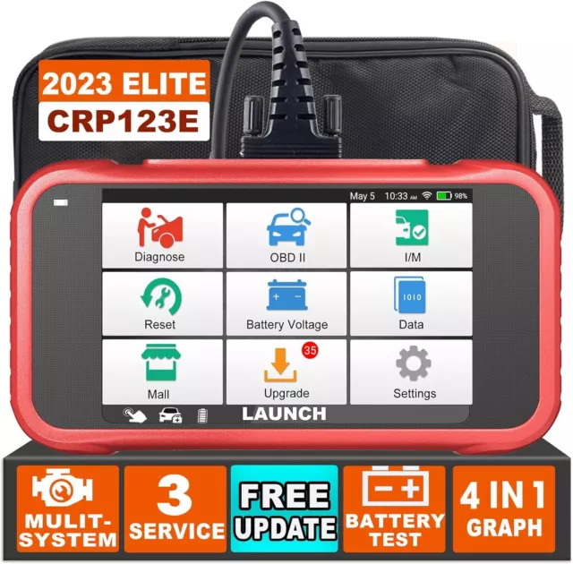 Launch CRP123E PRO Profi KFZ Diagnosegerät Auto OBD2 Scanner Fehlerauslesegerät