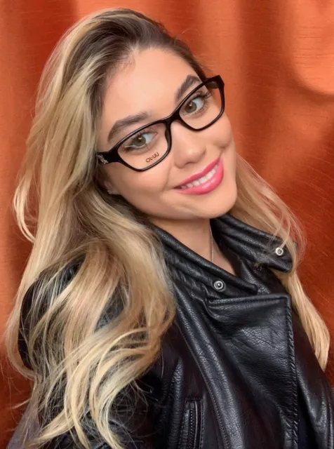 Nuevo marco de gafas para mujer LIU JO LJ 2614R LJ2614R 001 pulido negro 53 mm Rx