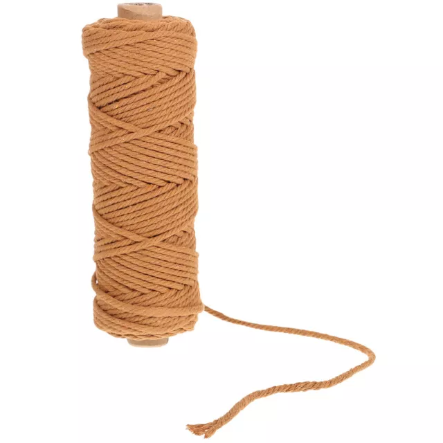 1 Roll of Hand-weaving Cotton Rope Material Supple Cotton Rope DIY Tying Twine